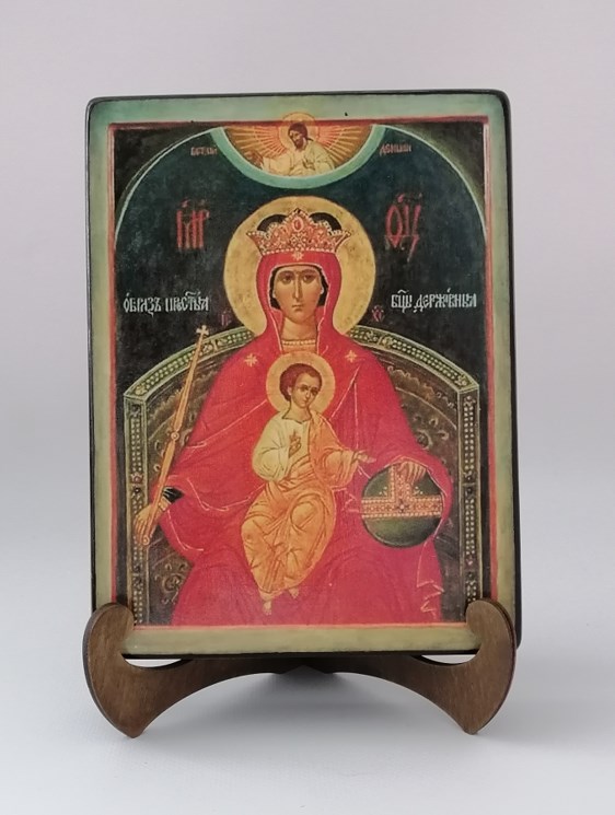 Державная Божья Матерь, арт И034-1, 15х20х3 см