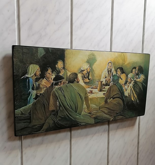 Заказать и купить икону на дереве ручной работы "Тайная вечеря, 60x30х4 см, арт Ид22093" Заказать и купить икону на дереве ручной работы "Тайная вечеря, 60x30х4 см, арт Ид22093"