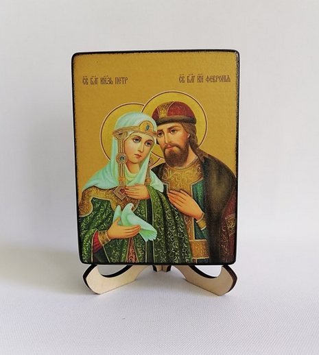 Петр и Феврония, 9х12х2,7 см, арт И8989-3 Петр и Феврония, 9х12х2,7 см, арт И8989-3