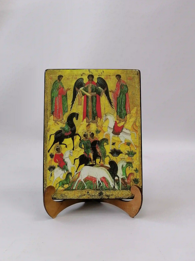 Чудо о Флоре и Лавре. XV век, 15x20x3 см, арт А268-2 Чудо о Флоре и Лавре. XV век, 15x20x3 см, арт А268-2