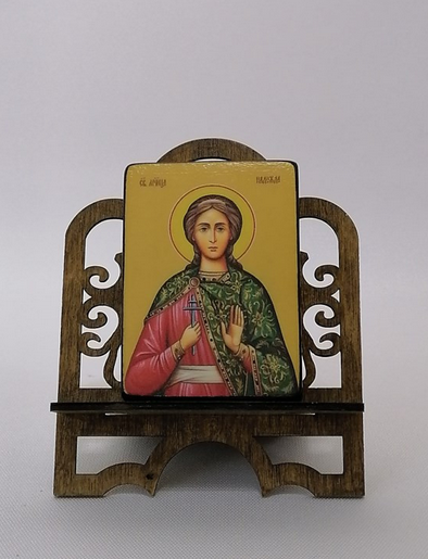 Надежда Римская, мученица, 6х8х1,5 см (Липа), арт И8643-2