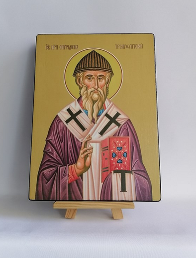 Спиридон Тримифунтский, преподобный, 25x34 см, арт Ид8875 Спиридон Тримифунтский, преподобный, 25x34 см, арт Ид8875