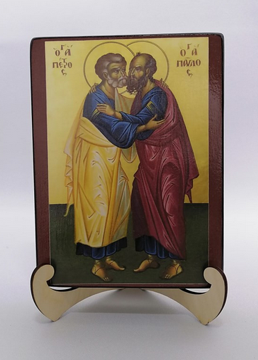 Апостолы Петр и Павел, арт И1375 / 15х20х3,0 см Апостолы Петр и Павел, арт И1375 / 15х20х3,0 см