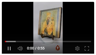 Руденская Пресвятая Богородица, 25x28x3 см, арт А7123