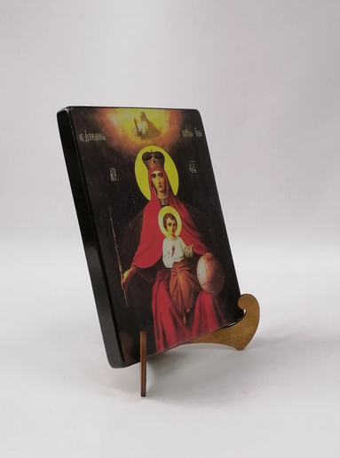 Державная Божья Матерь, арт И557, 15x20х1,8 см Державная Божья Матерь, арт И557, 15x20х1,8 см