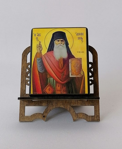 Преподобный Анфим Хиосский, арт В5820 / 7х9х1,8 см Преподобный Анфим Хиосский, арт В5820 / 7х9х1,8 см