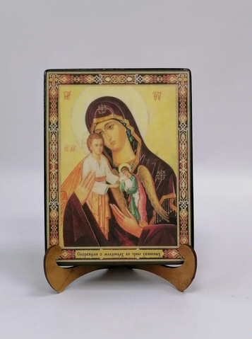 Скорбящая о младенцах во чреве убиенных, арт И162-3, 15x20x3 см Скорбящая о младенцах во чреве убиенных, арт И162-3, 15x20x3 см