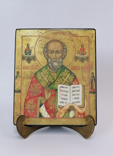 Николай Чудотворец, арт И001-2, 17x20x1,8 см Николай Чудотворец, арт И001-2, 17x20x1,8 см