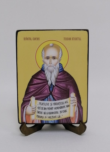 Феодор Студит Sf. Teodor Studitul, 9х12х1,8 см, арт Ид4263-2 Феодор Студит Sf. Teodor Studitul, 9х12х1,8 см, арт Ид4263-2