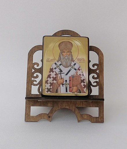 Священномученик Никита (Прибытков), Белевский, епископ, арт В7017 / 6 х 8 х 2,0 см (Липа)