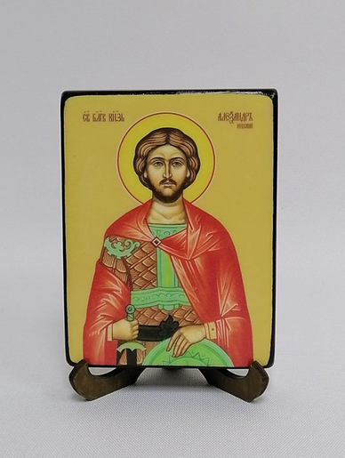 Александр Невский, святой благоверный князь, 9x12х1,8 см, арт Ид3789-2 Александр Невский, святой благоверный князь, 9x12х1,8 см, арт Ид3789-2