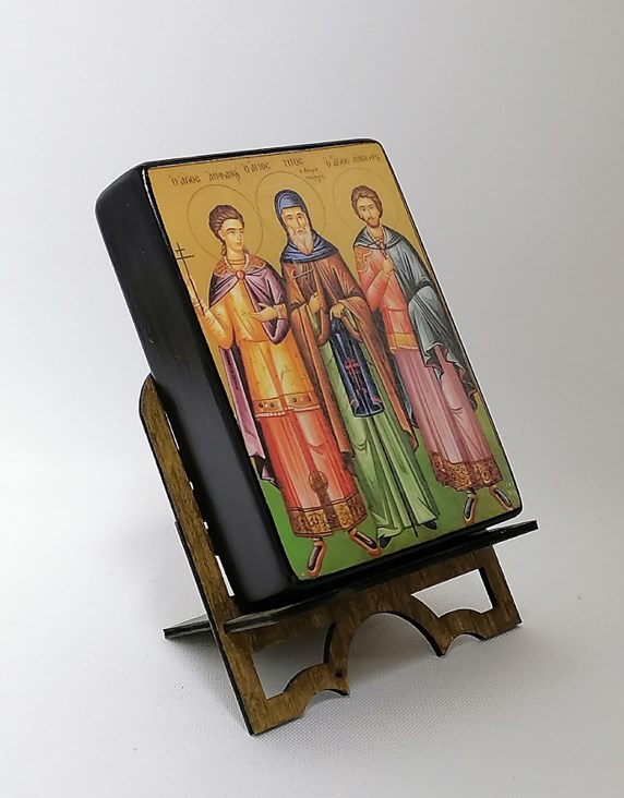 Преподобный Тит чудотворец, иеромонах, арт В4829 / 9 х 12 х 2,7-3,0 см