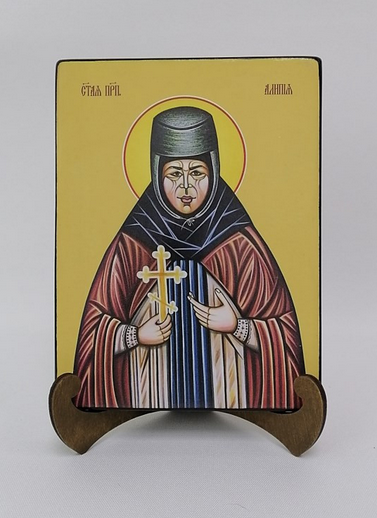 Алипия, преподобная, 15x20x1,8 см, арт Ид4295