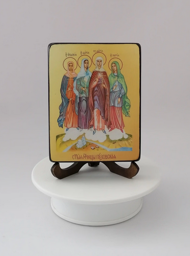 Святые Пузовские мученицы, арт И5474, 9x12x1,8 см Святые Пузовские мученицы, арт И5474, 9x12x1,8 см