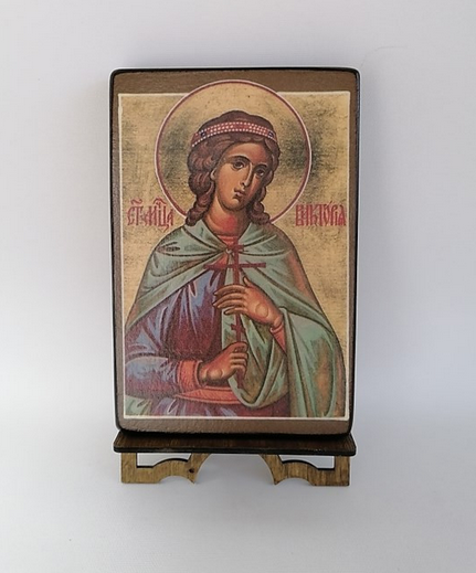 Святая Виктория (Альбитинская), арт А7019 / 10 х 15 х 1,8 см Святая Виктория (Альбитинская), арт А7019 / 10 х 15 х 1,8 см