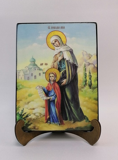 Святая Праведная Анна, 15x20х1,8 см, арт Ид5036 Святая Праведная Анна, 15x20х1,8 см, арт Ид5036