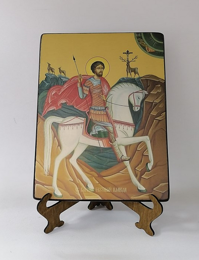 Евстафий Плакида, великомученик, 15x20 см, арт Ид3979 Евстафий Плакида, великомученик, 15x20 см, арт Ид3979