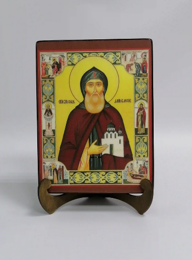 Благоверный князь Даниил Московский, арт И144-8, 15x20x3 см Благоверный князь Даниил Московский, арт И144-8, 15x20x3 см