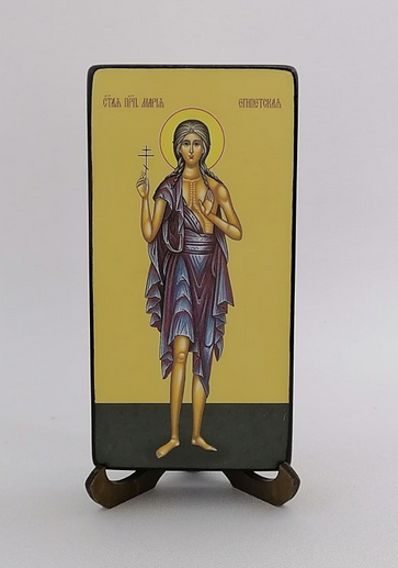 Мария Египетская, святая, арт И7318-3 / 8х16х2 см (Липа)
