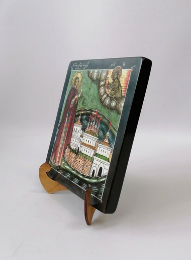 Преподобный Иоасаф Каменский (в миру Андрей Вологодский, князь), Спасокубенский, арт В2325, 18х20х1,8 см