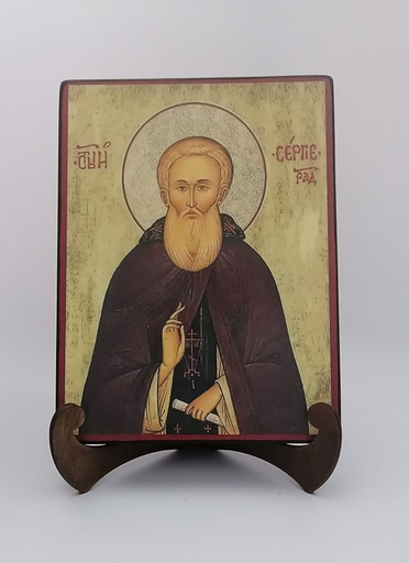 Преподобный Сергий Радонежский, арт И107, 15х20х1,8 см Преподобный Сергий Радонежский, арт И107, 15х20х1,8 см