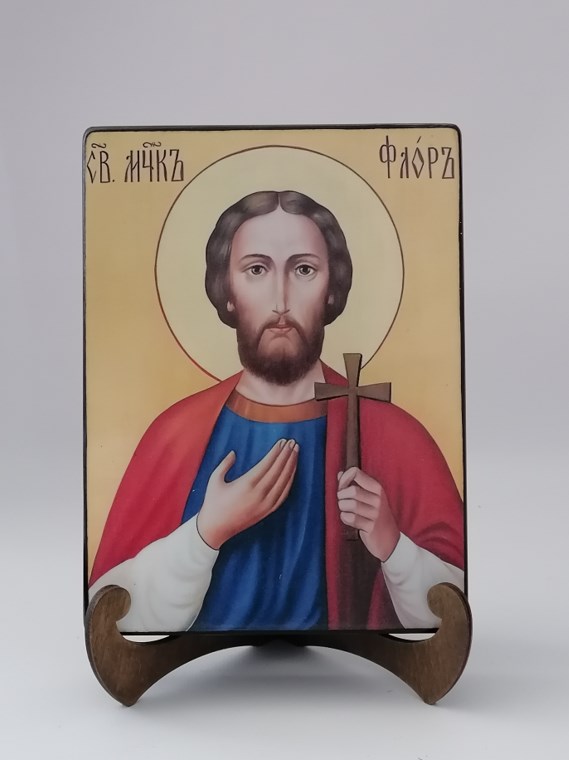 Мученик Флор, 15x20x3 см, арт Ик20296-2