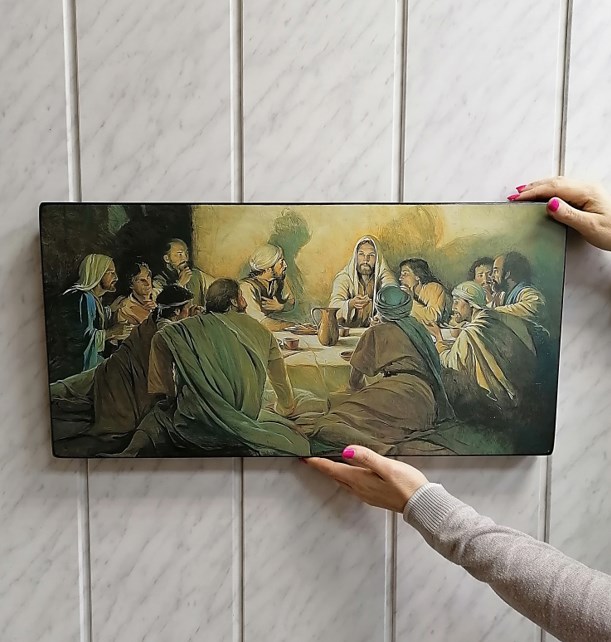 Заказать и купить икону на дереве ручной работы "Тайная вечеря, 60x30х4 см, арт Ид22093" Заказать и купить икону на дереве ручной работы "Тайная вечеря, 60x30х4 см, арт Ид22093"