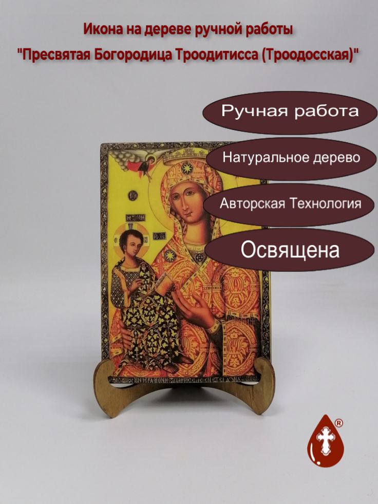 Пресвятая Богородица Троодитисса (Троодосская), 14x20x3 см, арт А6888