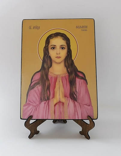 Филомена Римская, мученица, 15x20 см, арт Ид4507 Филомена Римская, мученица, 15x20 см, арт Ид4507