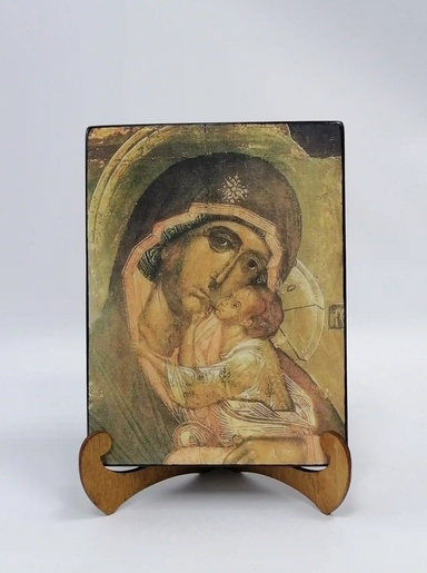 Словенская икона Божией Матери. XVI век, 15x20x3 см, арт А6264-2 Словенская икона Божией Матери. XVI век, 15x20x3 см, арт А6264-2