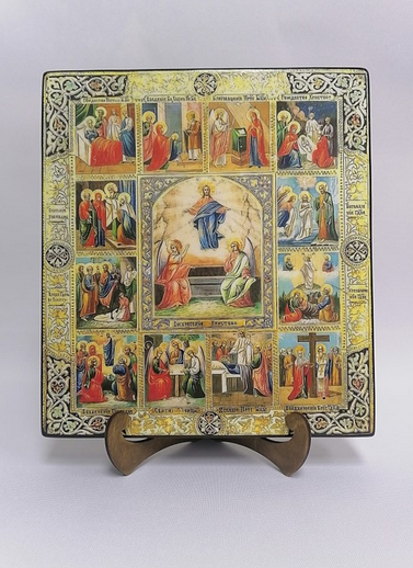 Двунадесятые праздники, арт А1202-9 / 25х28х3 см Двунадесятые праздники, арт А1202-9 / 25х28х3 см