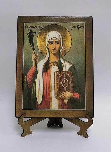 Святая Равноапостольная Нина Просветительница Грузии, арт И1223 / 15х20х1,8 см (Сосна АА) Святая Равноапостольная Нина Просветительница Грузии, арт И1223 / 15х20х1,8 см (Сосна АА)