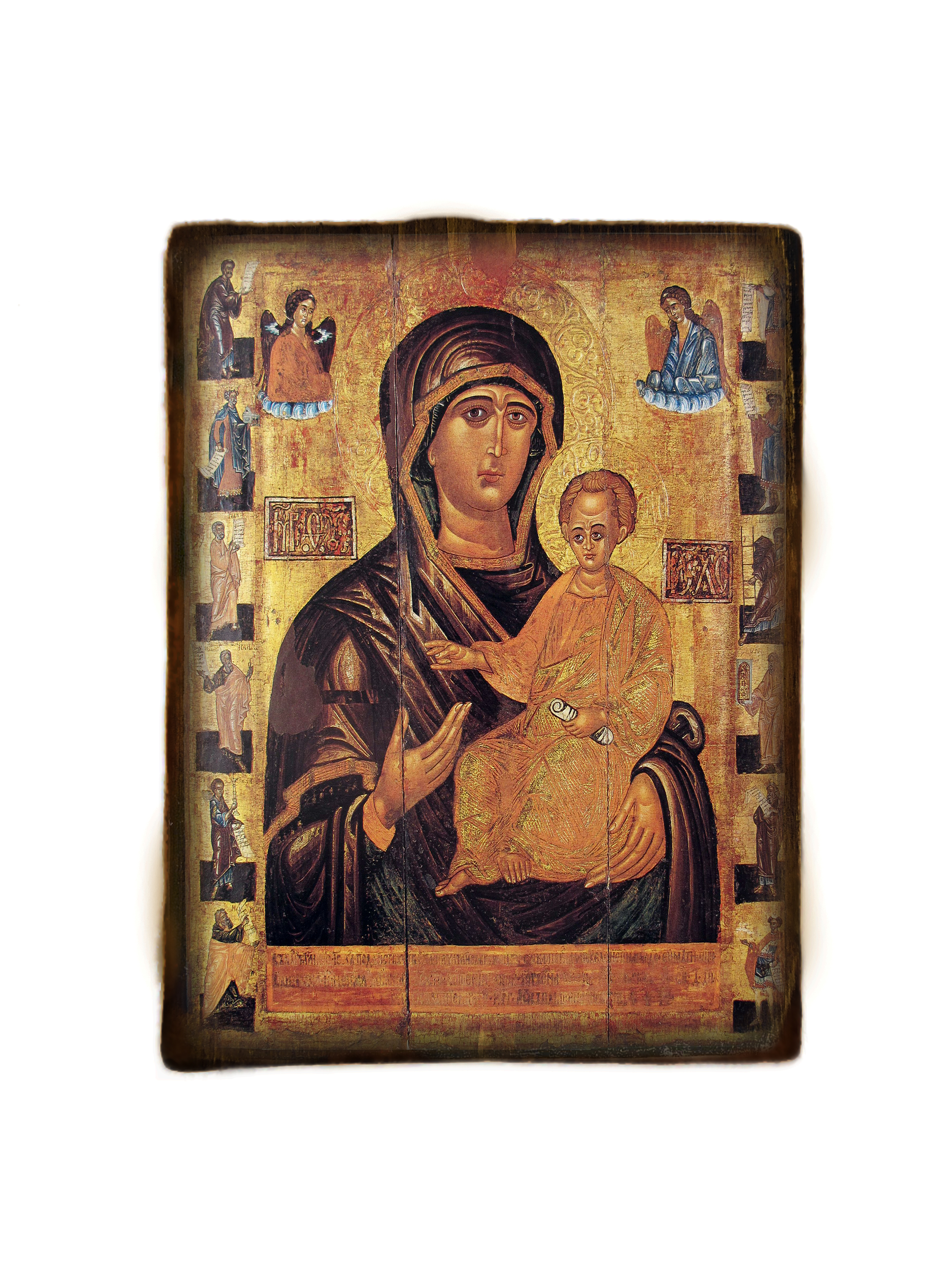 Икона на дереве "Икона Божья Матерь Всеблаженная" Икона на дереве "Икона Божья Матерь Всеблаженная"