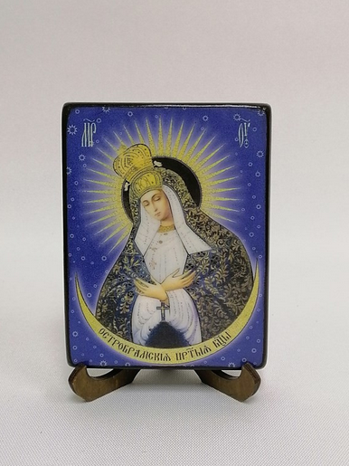 Остробрамская икона божьей матери, 9х12х1,8 см, арт Ид3577-2 Остробрамская икона божьей матери, 9х12х1,8 см, арт Ид3577-2