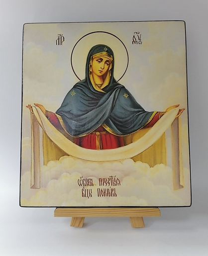 Покров Пресвятой Богородицы, 25x28 см, арт И9521-2 Покров Пресвятой Богородицы, 25x28 см, арт И9521-2