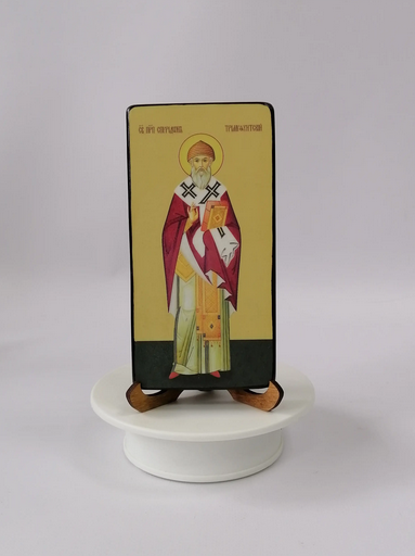 Спиридон Тримифунтский, преподобный, 8х16x1,8 см, арт И7402-3 Спиридон Тримифунтский, преподобный, 8х16x1,8 см, арт И7402-3