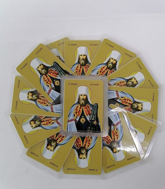 Вениамин Митрополит Петроградский (Мини-икона заламинированная, 6,5х8,5 см), арт И8230-2