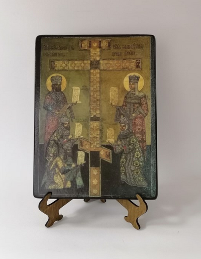 Господь Кийский Крест С Предстоящими, арт И312 / 15 х 20 см