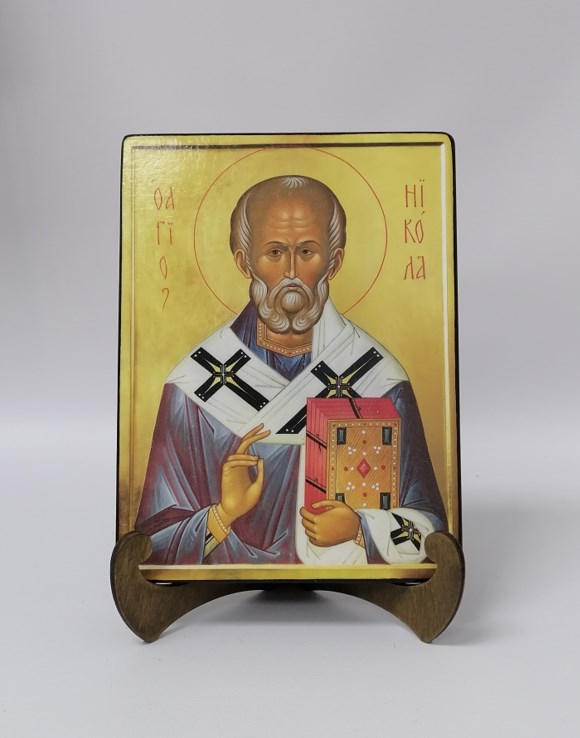 Святитель Николай Чудотворец, 15x20x1,8 см, арт Ик19765