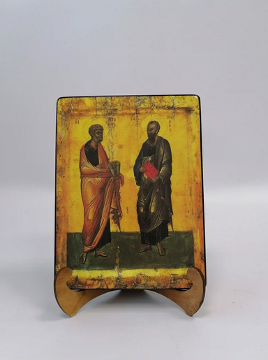 Апостолы Петр и Павел, арт И017, 15х20х1,8 см Апостолы Петр и Павел, арт И017, 15х20х1,8 см