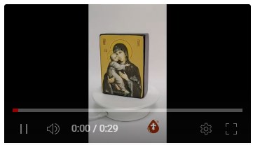 Владимирская икона божьей матери, 9x12х4 см, арт Ид3406-2