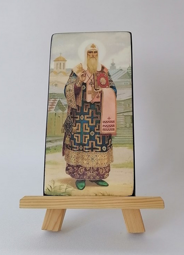 Алексий Московский, свт., 10x20х1,8 см, арт Ик20388 Алексий Московский, свт., 10x20х1,8 см, арт Ик20388