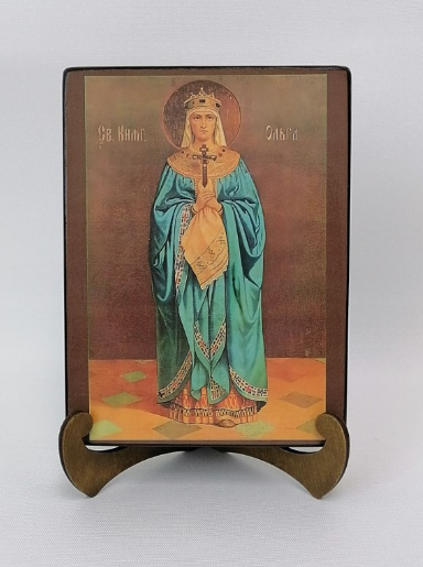 Святая Княгиня Ольга, арт И152-2 / 15х20x3 см Святая Княгиня Ольга, арт И152-2 / 15х20x3 см