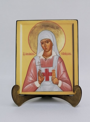 Мученица Аполлинария Тупицына, арт В2679, 14х17х2 см (Липа) Мученица Аполлинария Тупицына, арт В2679, 14х17х2 см (Липа)