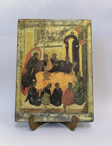 Тайная Вечеря. Конец XIV в. Андрей Рублёв, арт И436-3, 15х20x1,8 см Тайная Вечеря. Конец XIV в. Андрей Рублёв, арт И436-3, 15х20x1,8 см