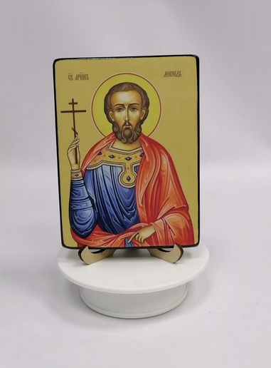 Леонид, мученик, 12x16x1,8 см, арт Ид4082-2 Леонид, мученик, 12x16x1,8 см, арт Ид4082-2