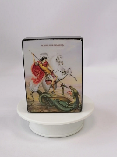 Георгий Победоносец, великомученик, 9x12x4 см, арт Ид3912-3