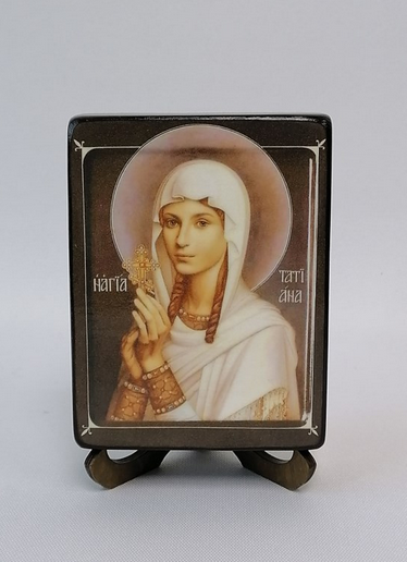 Святая Татьяна, 9х12х3 см, арт В076-2 Святая Татьяна, 9х12х3 см, арт В076-2
