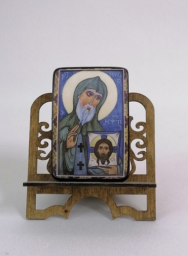 Преподобный Антоний Марткопский, Иверский, столпник, арт В6550 / 6х9х1,5 см (Липа) Преподобный Антоний Марткопский, Иверский, столпник, арт В6550 / 6х9х1,5 см (Липа)