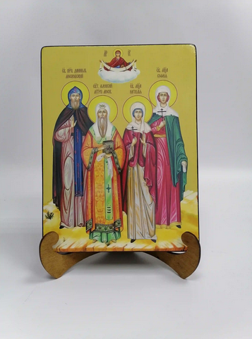 Даниил, Алексий, Наталия и София, 21x28x3 см, арт Ид4979-2 Даниил, Алексий, Наталия и София, 21x28x3 см, арт Ид4979-2